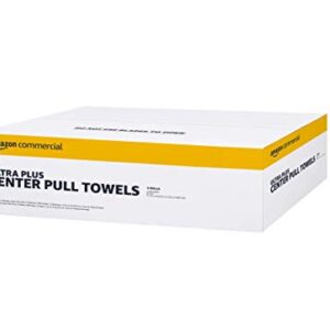 AmazonCommercial 2-Ply White Centerpull Centerfeed Paper Hand Towels(416969)|Bulk for Business|Perforated|Compatible with Universal Dispensers|FSC Certified|600 Towels per Roll(6 Rolls)(7.6 x 9 Sheet)