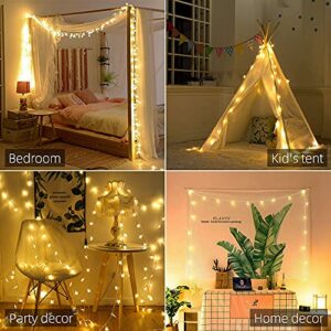 Yummuely Star Lights Star String Lights 10Ft 20 LED Star Fairy Lights Battery Operated Waterproof Indoor Outdoor Twinkle Christmas Lights for Bedroom Party Wedding Xmas Tree Decoration (Warm White)