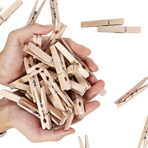 (pack of 50) wooden clothespins about 2-7/8″ long