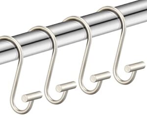 nickel shower curtain hooks,rust proof shower curtain rings for bathroom,t-bar metal decorative shower curtain hooks hangers for shower curtain rod,set of 12