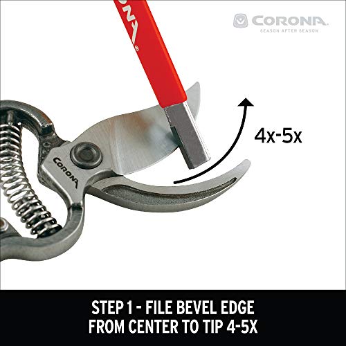 Corona AC 8300, Garden Tool Blade Sharpener, 1-Pack, Red