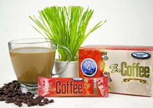 bio coffee- new! – first organic instant non-dairy alkaline coffee (12 sachet box)