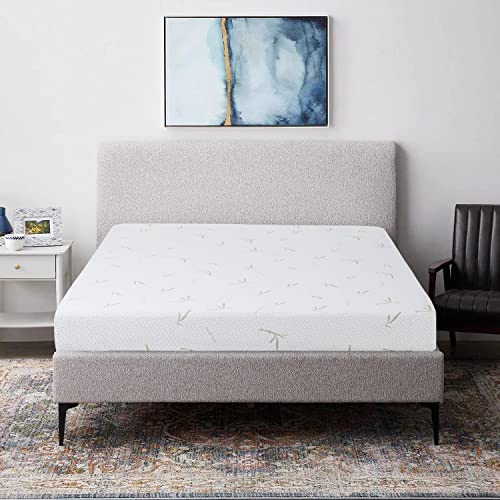 BestMassage 6/8/10 in Gel Memory Foam Mattress Mattresses for Cool Sleep & Pressure Relief,Medium Firm Mattresses CertiPUR-US Certified/Bed-in-a-Box (8 in, Queen)