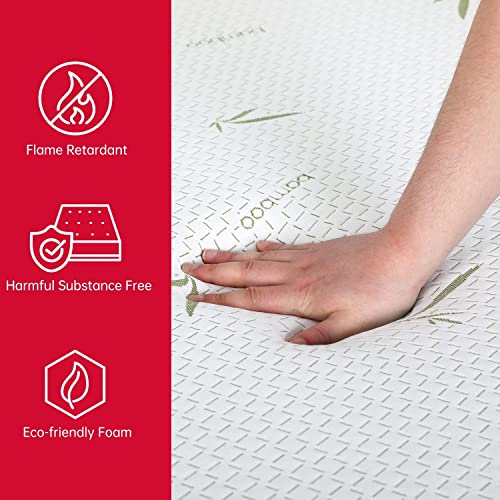 BestMassage 6/8/10 in Gel Memory Foam Mattress Mattresses for Cool Sleep & Pressure Relief,Medium Firm Mattresses CertiPUR-US Certified/Bed-in-a-Box (8 in, Queen)