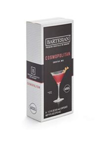bartesian cosmopolitan cocktail mixer capsules, pack of 6 cocktail capsules, for bartesian premium cocktail maker (55352)