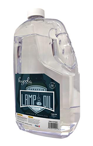 Hyoola Liquid Paraffin Lamp Oil - Clear Smokeless, Odorless, Ultra Clean Burning Fuel for Indoor and Outdoor Use - 1 Gallon