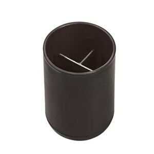 iDesign Toothbrush Holder for Normal Toothbrushes, Spin Brushes, and Toothpaste, The Cade Collection - 3" x 3" x 4. 5", Matte Black