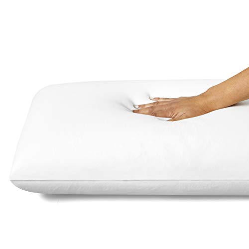 Sealy Molded Memory Foam Pillow, 16 inches x 24 inches x 5. 75 inches, White, Grey