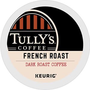 Tully's Coffee French Roast Keurig Single-Serve K-Cup Pods, Dark Roast Coffee, 12 Count