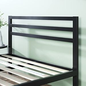 ZINUS Mia Metal Platform Bed Frame with Headboard / Wood Slat Support / No Box Spring Needed / Easy Assembly, Queen