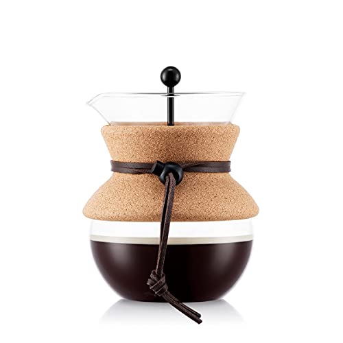 Bodum Pour Over Coffee Maker, 17 Ounce, .5 Liter, Cork Band