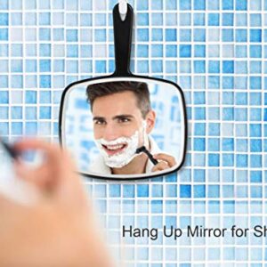 OMIRO Hand Mirror, Black Handheld Mirror with Handle, 6.3" W x 9.6" L