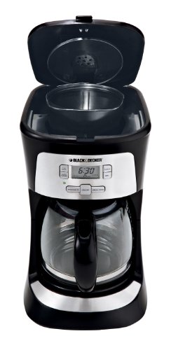 BLACK+DECKER 12-Cup Programmable Coffee Maker, Black