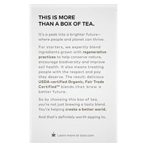 TAZO Tea Bags, Black Tea, Regenerative Organic Awake English Breakfast Tea, 16 Count (Pack of 6)
