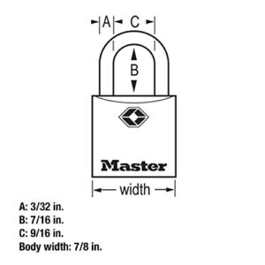 Master Lock TSA Luggage Locks with Key, TSA Approved Lock for Backpacks, Bags and Luggage, 4 Pack, 4683Q