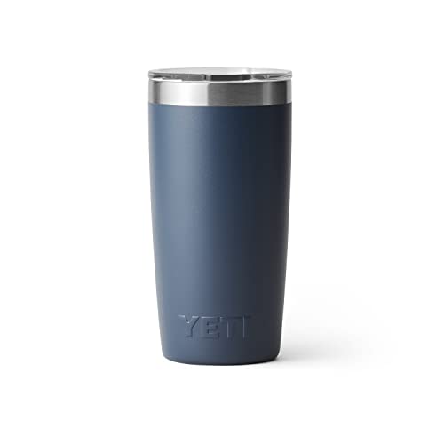 YETI Rambler 10 oz Tumbler, Stainless Steel, Vacuum Insulated with MagSlider Lid, Navy