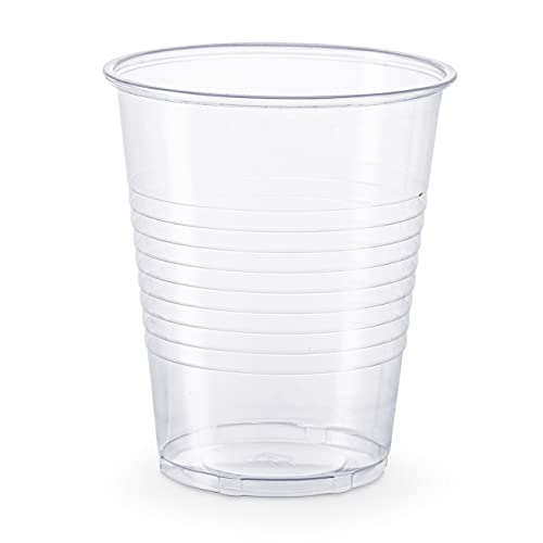 [240 Count - 12 oz.] Clear Disposable Plastic Cups - Cold Party Drinking Cups