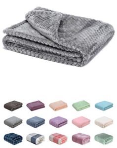 fuzzy blanket or fluffy blanket for baby, soft warm cozy coral fleece toddler, infant or newborn receiving blanket for crib, stroller, travel, decorative (28wx40l, xs-flint gray)