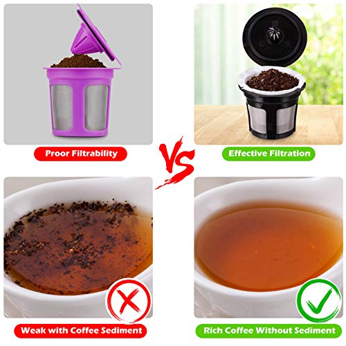 Disposable Paper Coffee Filters, Keurig K Cup Paper Filters for Keurig Single Brewer Reusable Cups, K-cup Coffee Pods, Fits All Brands Reusable K Cups (300)