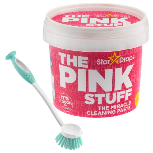 The Pink Stuff - The Miracle All Purpose Cleaning Paste With A Good Grips Deep Clean Brush (Cream And Brush)