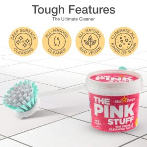 The Pink Stuff - The Miracle All Purpose Cleaning Paste With A Good Grips Deep Clean Brush (Cream And Brush)