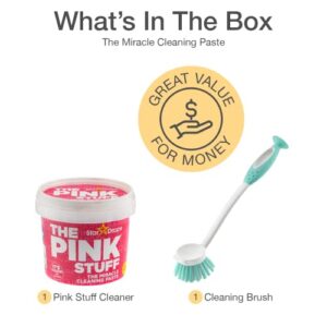 The Pink Stuff - The Miracle All Purpose Cleaning Paste With A Good Grips Deep Clean Brush (Cream And Brush)