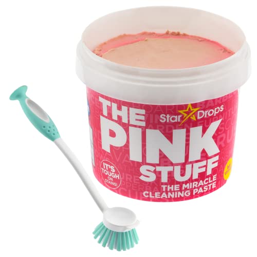 The Pink Stuff - The Miracle All Purpose Cleaning Paste With A Good Grips Deep Clean Brush (Cream And Brush)