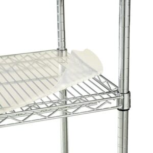 Alera ALESW59SL4818 Plastic 48 in. x 18 in. Shelf Liners For Wire Shelving - Clear (4/Pack)