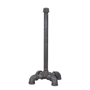 pipe dÉcor rustic industrial pipe paper towel holder heavy duty diy style, free standing kit, modern chic industrial steel grey, commercial grade metal