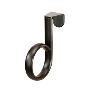 idesign axis steel over-the-cabinet towel holder loop – 3.2″ x 1″ x 3.7″, bronze
