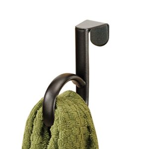 iDesign Axis Steel Over-the-Cabinet Towel Holder Loop - 3.2" x 1" x 3.7", Bronze