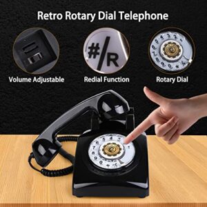 Rotary Dial Telephones Sangyn 1960'S Classic Old Style Retro Landline Desk Telephone