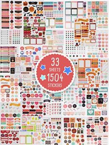 aesthetic planner stickers – 1500+ stunning design accessories enhance and simplify your planner, journal, calendar and scrapbook