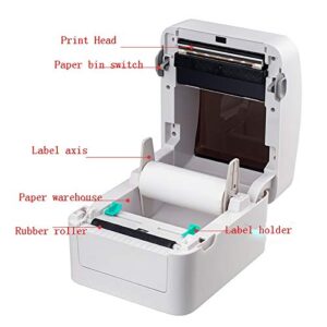LIUYUNQI 10mm Width High Print Speed 152mm/s Thermal Label Printer Thermal Barcode Thermal Shipping Label Printer Support QR Code