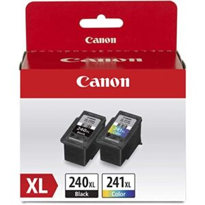 canon pg-240 xl black & cl-241 xl color ink cartridge value pack for pixma printers