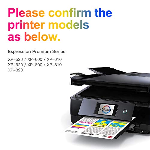 Uniwork Remanufactured Ink Cartridge Replacement for Epson 273 XL 273XL use for Expression XP-520 X-P820 XP-620 XP-610 XP-800 XP-810 Printer Tray, 5-Pack (Black, Photo Black, Cyan, Magenta, Yellow)
