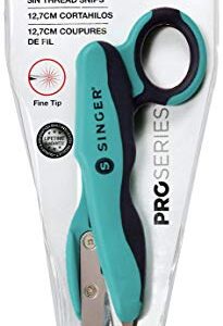 SINGER 00564 ProSeries Thread Snips, 5-Inch,Teal