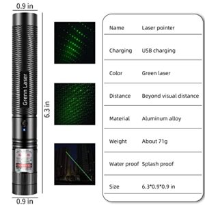 Long Range Green Laser Pointer High Power 10000 Feet, Rechargeable Green Laser Pointer High Power for Presentations Astronomy