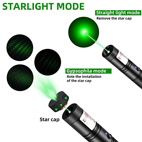 Long Range Green Laser Pointer High Power 10000 Feet, Rechargeable Green Laser Pointer High Power for Presentations Astronomy