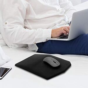 SOUNDANCE Ergonomic Mouse Pad with Wrist Rest Support, Thick Mousepad Relief Carpal Tunnel Pain, Entire Memory Foam with Non-Slip PU Gel Base for Computer Laptop Desktop Home Office, 14 x 8 Inch Black