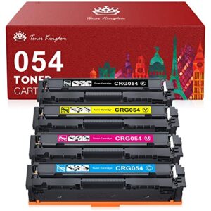 Toner Kingdom Compatible Toner Cartridge Replacement for Canon Cartridge 054 Set 054H for Canon MF641CW Color ImageClass MF644Cdw MF642Cdw LBP622Cdw - (Black, Cyan, Magenta, Yellow)