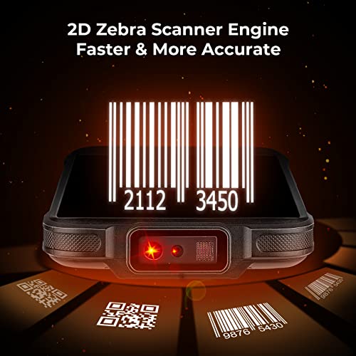 2023 Android Barcode Scanner with Pistol Grip, Android 11, Wi-Fi 6 MUNBYN Mobile Computer Handheld Rugged PDA 5.5" Data Terminal SE4710 Zebra Scanner Bluetooth GPS 1D/2D/QR Barcode Scanner Collector