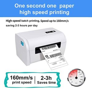 LIUYUNQI Thermal Label Printer for 4x6 Shipping Package Label Maker 160mm/s High Speed Thermal Sticker Printer Max.110mm Paper Width