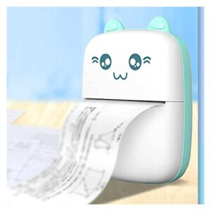 liuyunqi portable thermal printer paper photo pocket cat thermal printer printing printers for child (color : blue, size : 8 * 11cm)