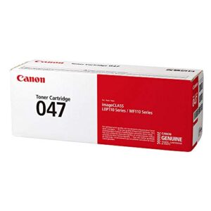 Canon Genuine Toner, Cartridge 047 Black (2164C001), 1 Pack, for Canon imageCLASS LBP113w, MF113w Laser Printer