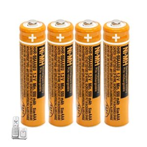 cieede hhr-55aaabu ni-mh aaa rechargeable battery for panasonic 1.2v 550mah 4pack nimh aaa batteries for panasonic cordless phones, electronics, remote controls