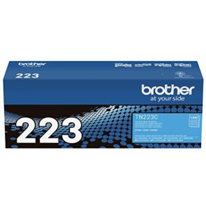 Brother Genuine TN223C, Standard Yield Toner Cartridge, Replacement Cyan Toner, Page Yield Up to 1,300 Pages, TN223, Amazon Dash Replenishment Cartridge