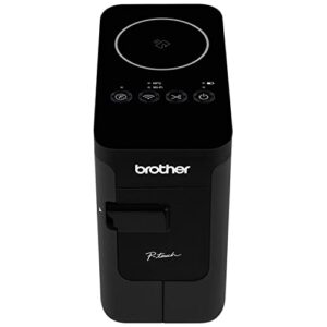 Brother PT-P750W P-Touch Thermal Transfer Label Maker with Wireless Printing, Black - NFC, WiFi and USB Connectivity - 180 dpi, 30 mm/s, 0.94" Print Width, 0.71" Printing Height, Auto Cutter