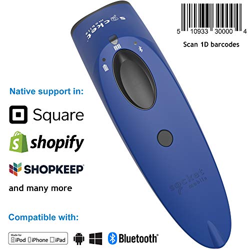 SOCKET Scan S700, 1D Barcode Scanner, Blue & Charging Dock (CX3465-1933)