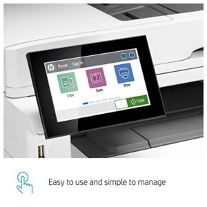 HP Laserjet Enterprise MFP M430f All-in-One Wired Monochrome Laser Printer, White - Print Scan Copy Fax - 4.3" LCD, 40 ppm, Auto Duplex Printing, 50-Sheet ADF, Ethernet, Cbmou Printer_Cable